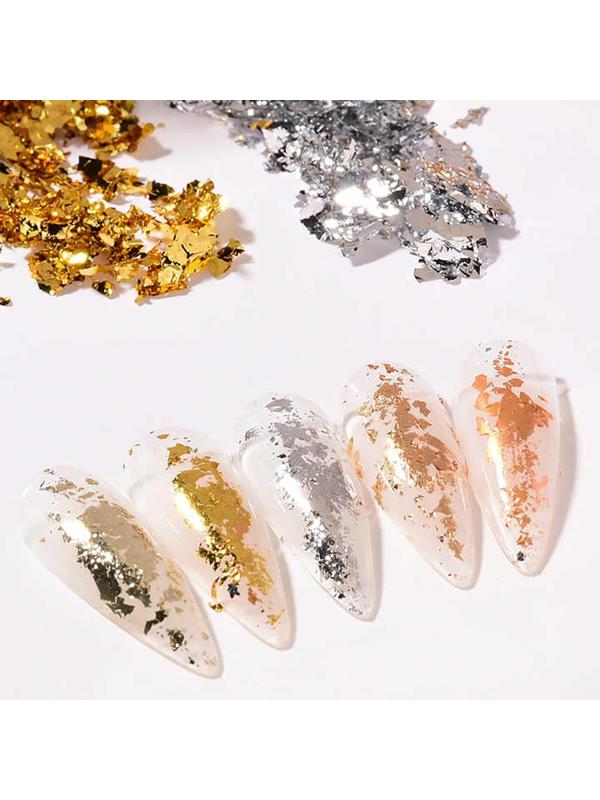 Поталь для декора, 3 гр, в пластиковой банке, цвет золотистый