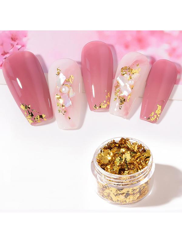 Поталь для декора, 3 гр, в пластиковой банке, цвет золотистый