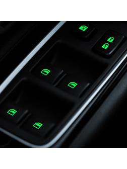 Наклейка фотолюминесцентная, зеленая, набор 20 шт