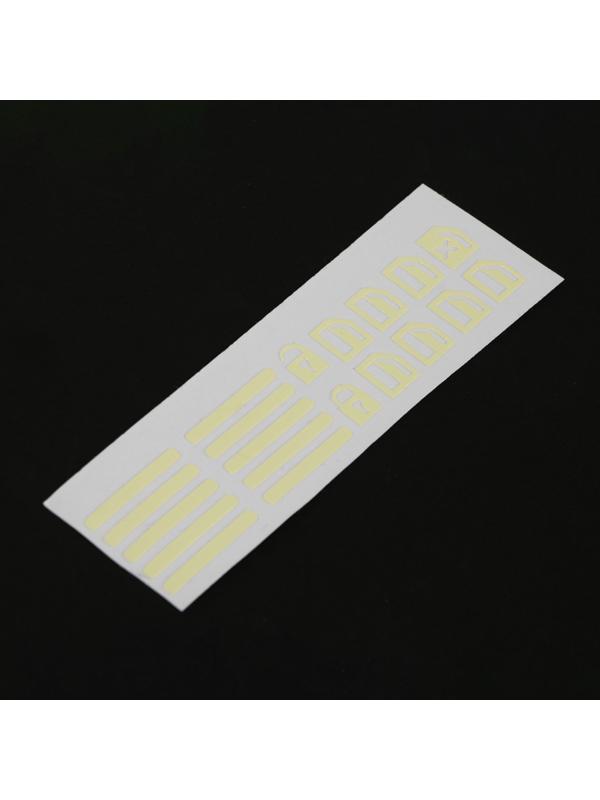 Наклейка фотолюминесцентная, зеленая, набор 20 шт