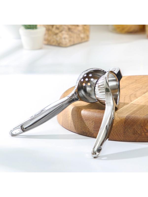 Соковыжималка ручная Steel, нержавеющая сталь, цвет хромированный