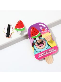 Детские заколки для волос «Красивые вкусняшки для самой милой няшки», 2 шт.