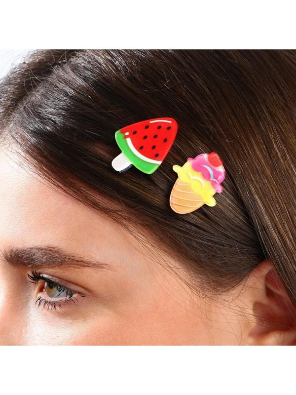 Детские заколки для волос «Красивые вкусняшки для самой милой няшки», 2 шт.