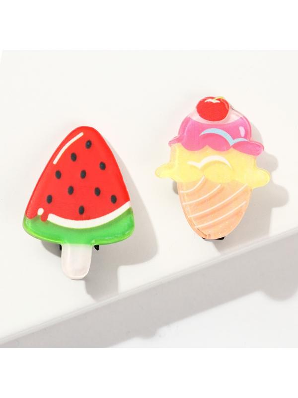 Детские заколки для волос «Красивые вкусняшки для самой милой няшки», 2 шт.