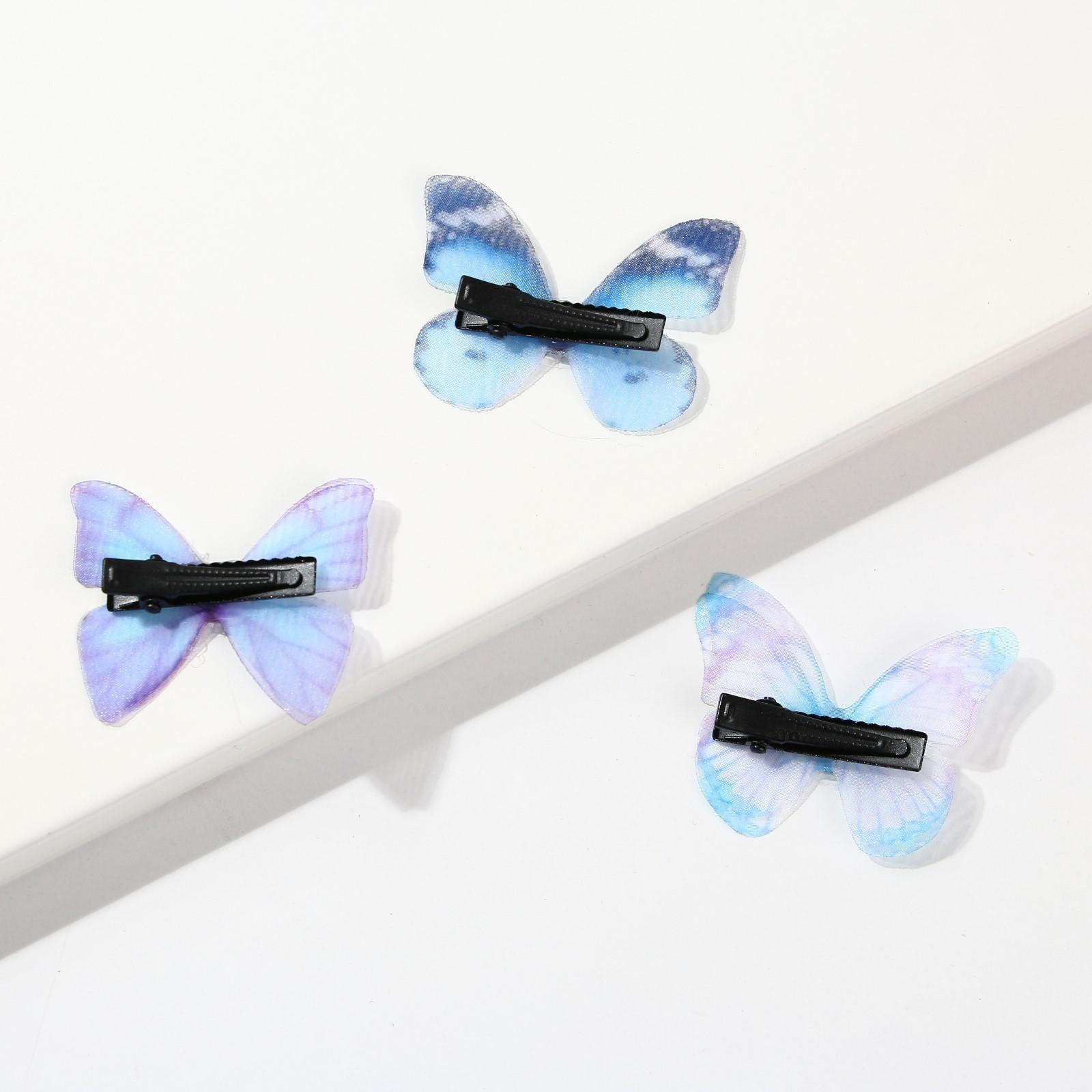 Заколки для волос бабочки «Нежность в каждом моменте», 3 шт.