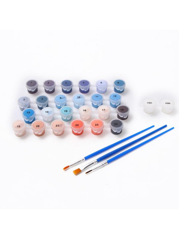 Картина по номерам на холсте с подрамником «Девушка с птицами» 40х50 см