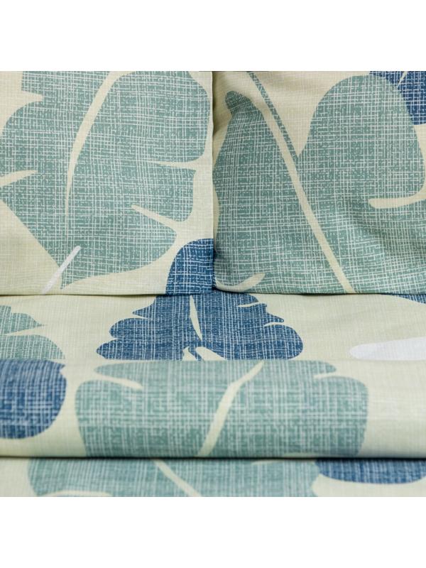 Постельное бельё Этель 1.5 сп «Листья нимфеи» 143х215 см,150х214 см, 70х70 см 2 шт