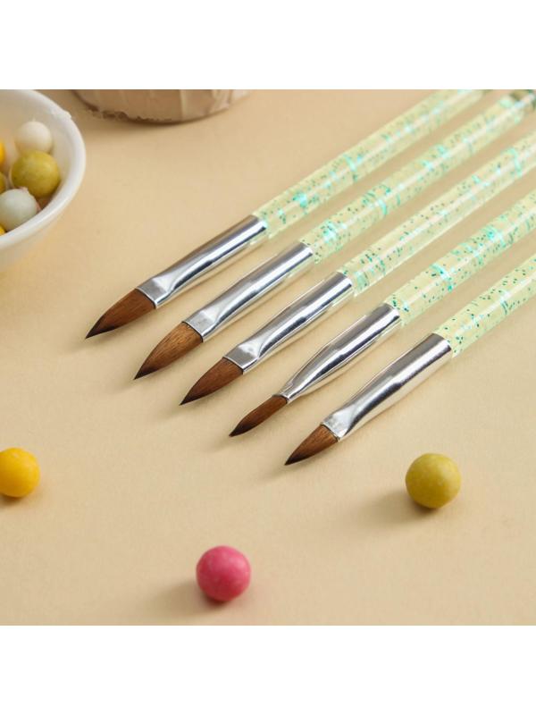 Набор кондитерских кисточек для декорирования «Сияние», 5 шт