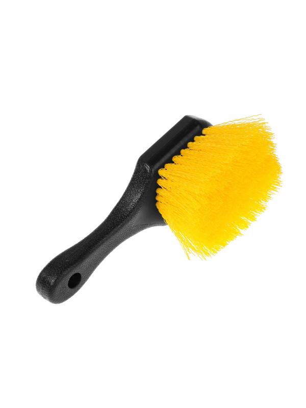 Щетка для мытья колес, мягкий ворс 21 см, желтый