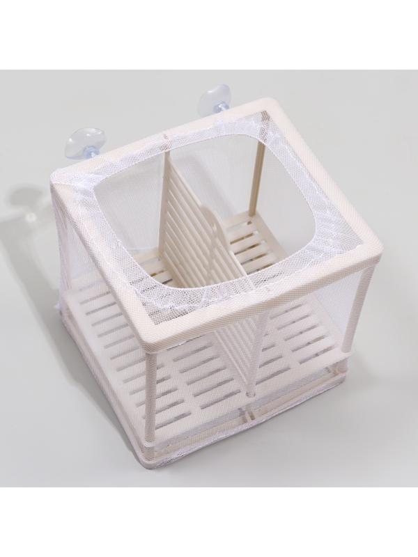 Отсадник малый с перегородкой и пластиковым дном, 14,5 х 16 х 15 см