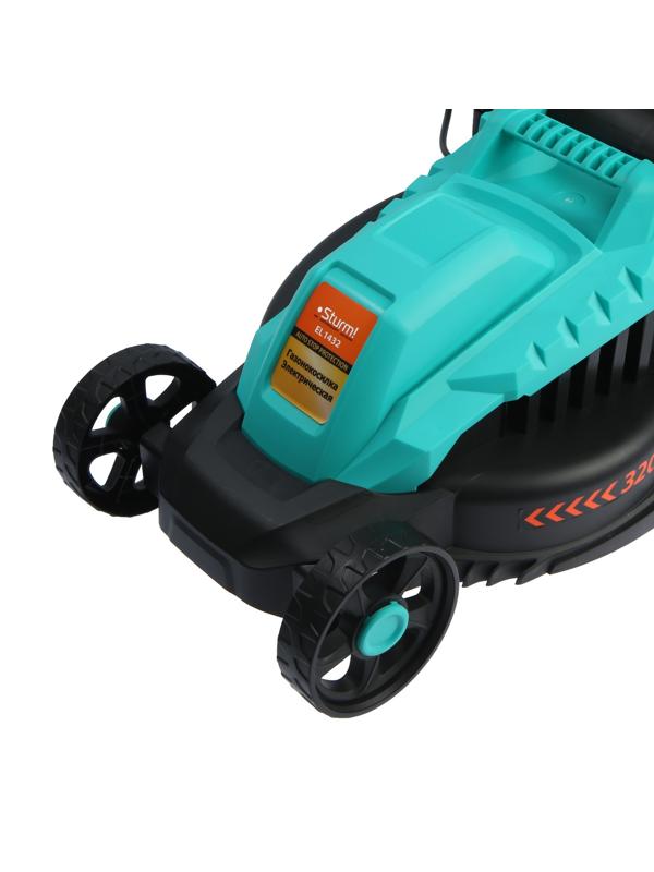 Газонокосилка электрическая Sturm EL1432, 1400 Вт, ширина 32 см, высота кошения 30-70 мм