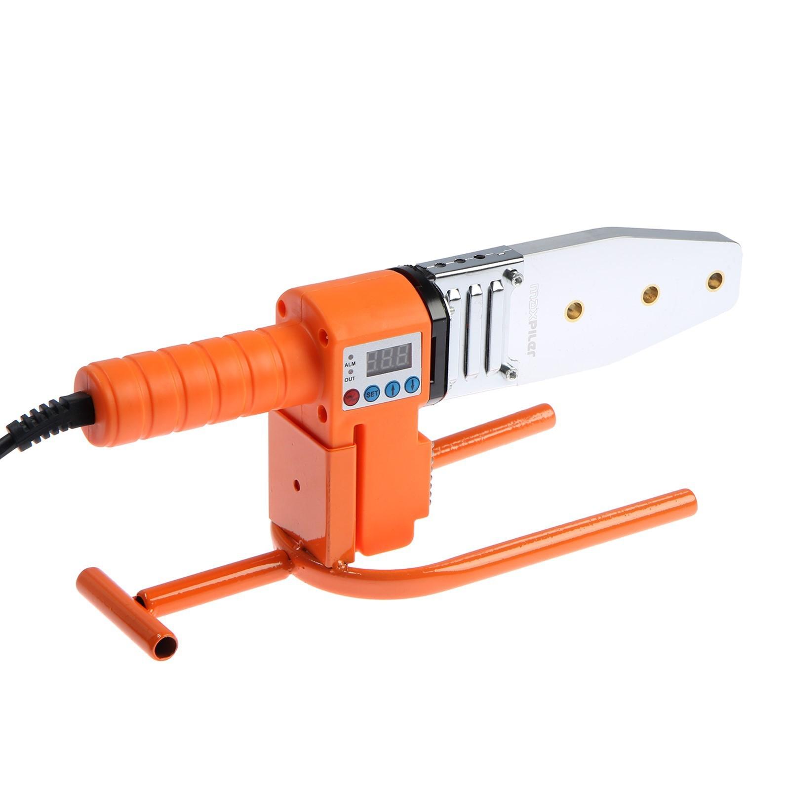 Аппарат для сварки пластиковых труб MAXPILER, 800 Вт, ЖК-дисплей, 300°С, насадки 20,25,32 мм