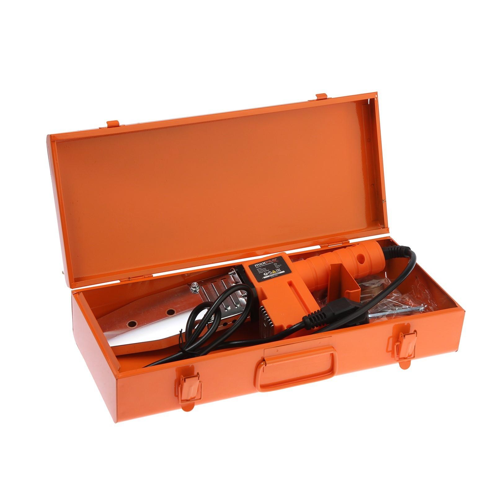 Аппарат для сварки пластиковых труб MAXPILER, 800 Вт, ЖК-дисплей, 300°С, насадки 20,25,32 мм