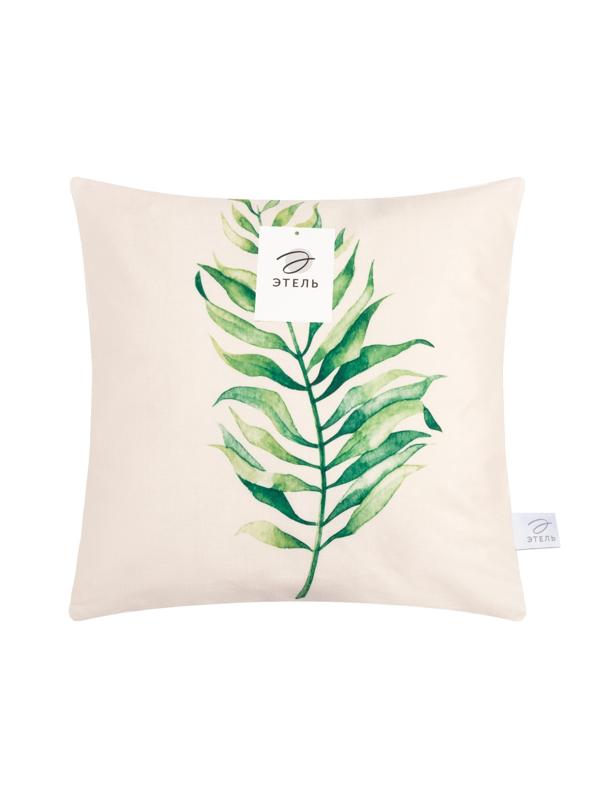 Наволочка декоративная Этель » The leaf», 40х40 см, 100 п/э, велюр