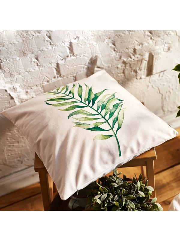Наволочка декоративная Этель » The leaf», 40х40 см, 100 п/э, велюр