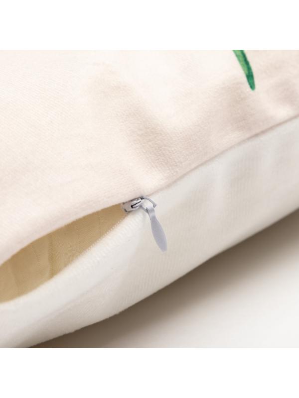 Наволочка декоративная Этель » The leaf», 40х40 см, 100 п/э, велюр