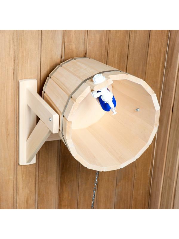 Обливное устройство из липы, 15 л, с переливным устройством