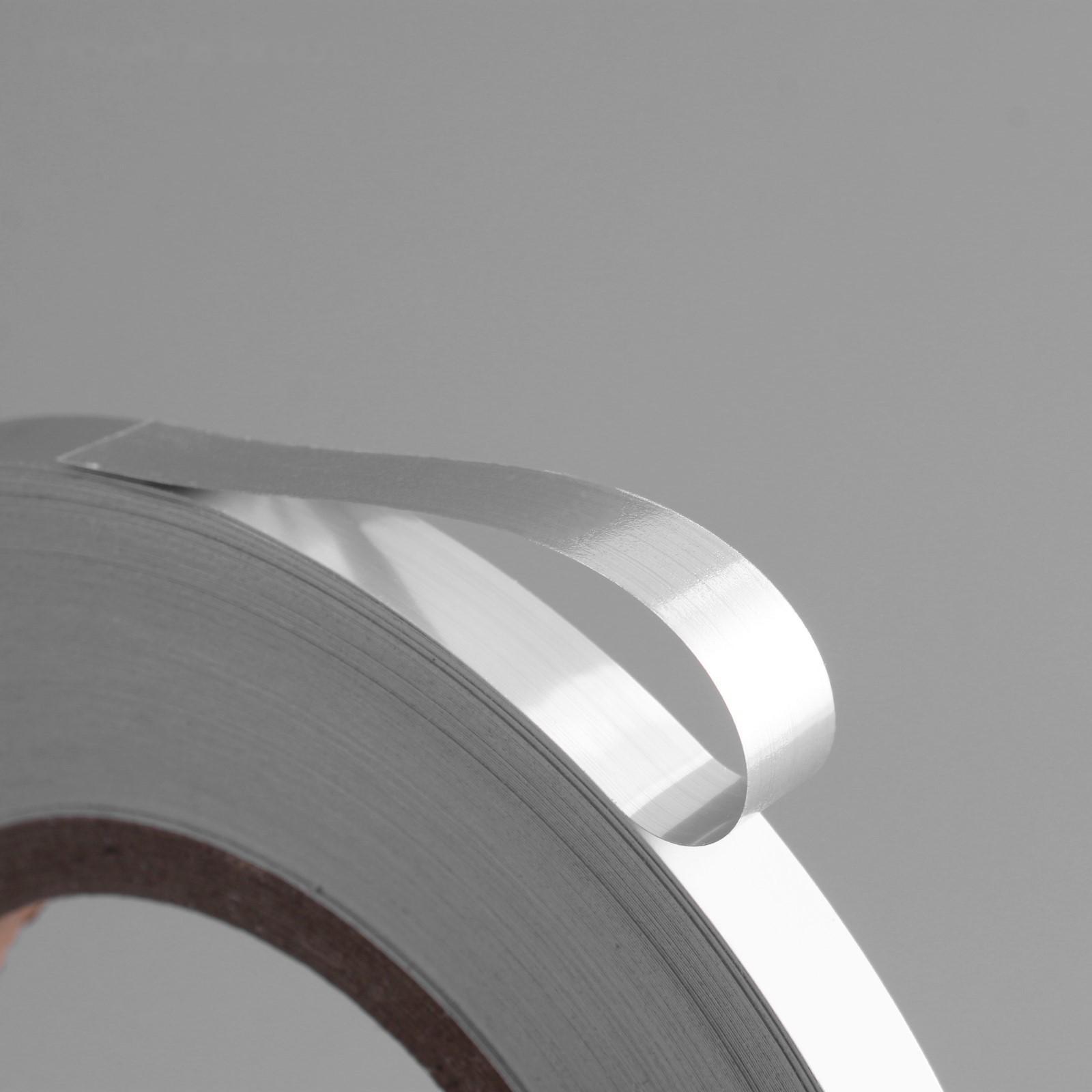 Лента самоклеящаяся отделочная 50м*10мм серебристая