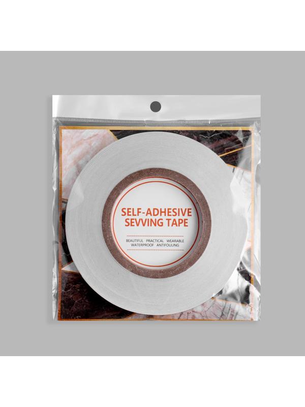 Лента самоклеящаяся отделочная 50м*10мм серебристая