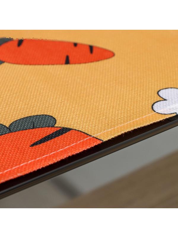 Чехол для микроволновой печи Доляна «Морковки», 100×35 см