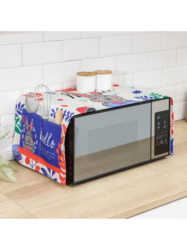 Чехол для микроволновой печи Доляна «Зайка», 100×35 см