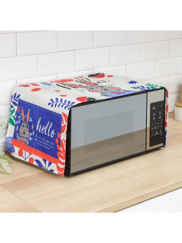 Чехол для микроволновой печи Доляна «Зайка», 100×35 см