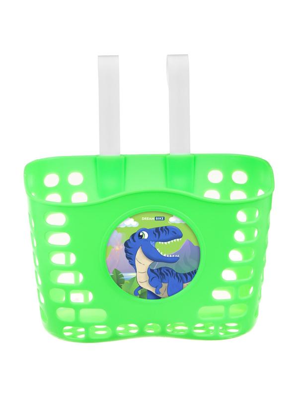 Корзинка детская на велосипед, цвет зелёный