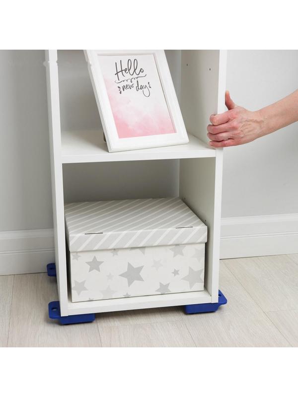 Набор для перемещения мебели: домкрат, платформы на колёсиках, цвет МИКС