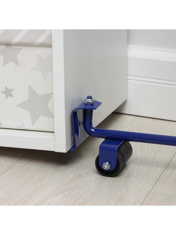 Набор для перемещения мебели: домкрат, платформы на колёсиках, цвет МИКС