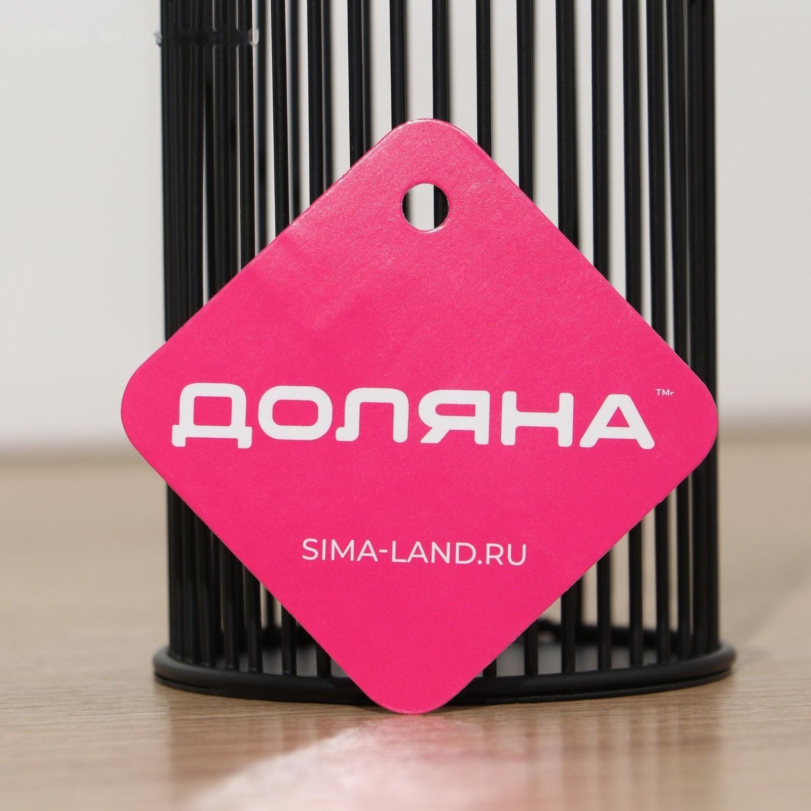 Сушилка для столовых приборов Доляна «Лофт», 8×8×10 см, цвет чёрный