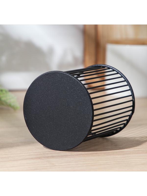 Сушилка для столовых приборов Доляна «Лофт», 8×8×10 см, цвет чёрный