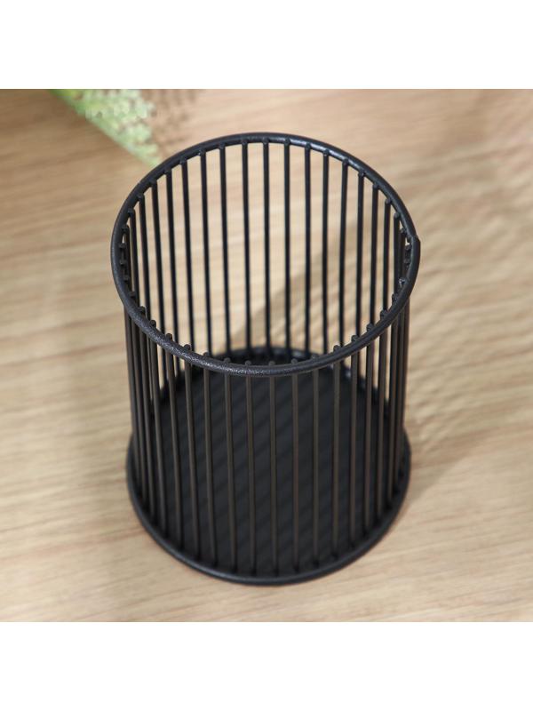 Сушилка для столовых приборов Доляна «Лофт», 8×8×10 см, цвет чёрный