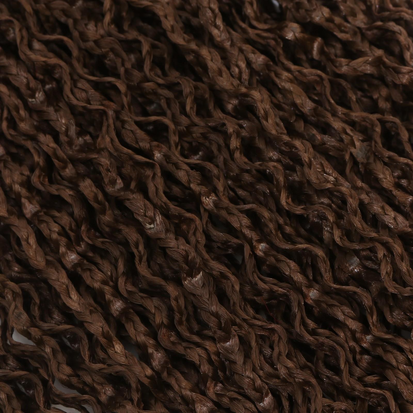 ЗИ-ЗИ, гофрированные, 55 см, 100 гр (DE), цвет каштановый(#8)