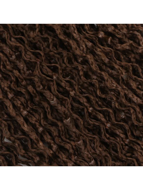 ЗИ-ЗИ, гофрированные, 55 см, 100 гр (DE), цвет каштановый(#8)