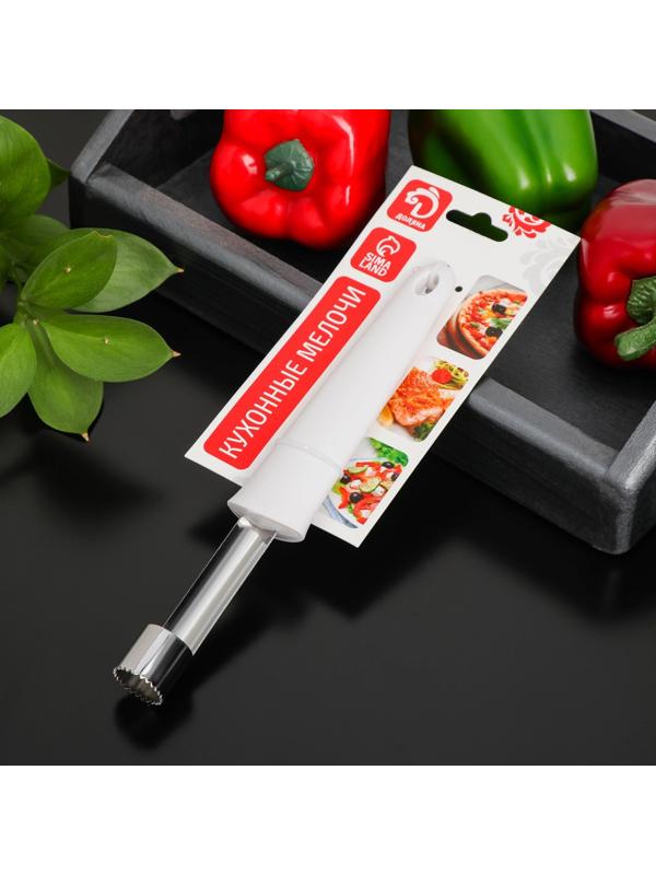 Нож для удаления сердцевины Доляна «Сливки», 21,8×3,5×1,5 см, цвет белый