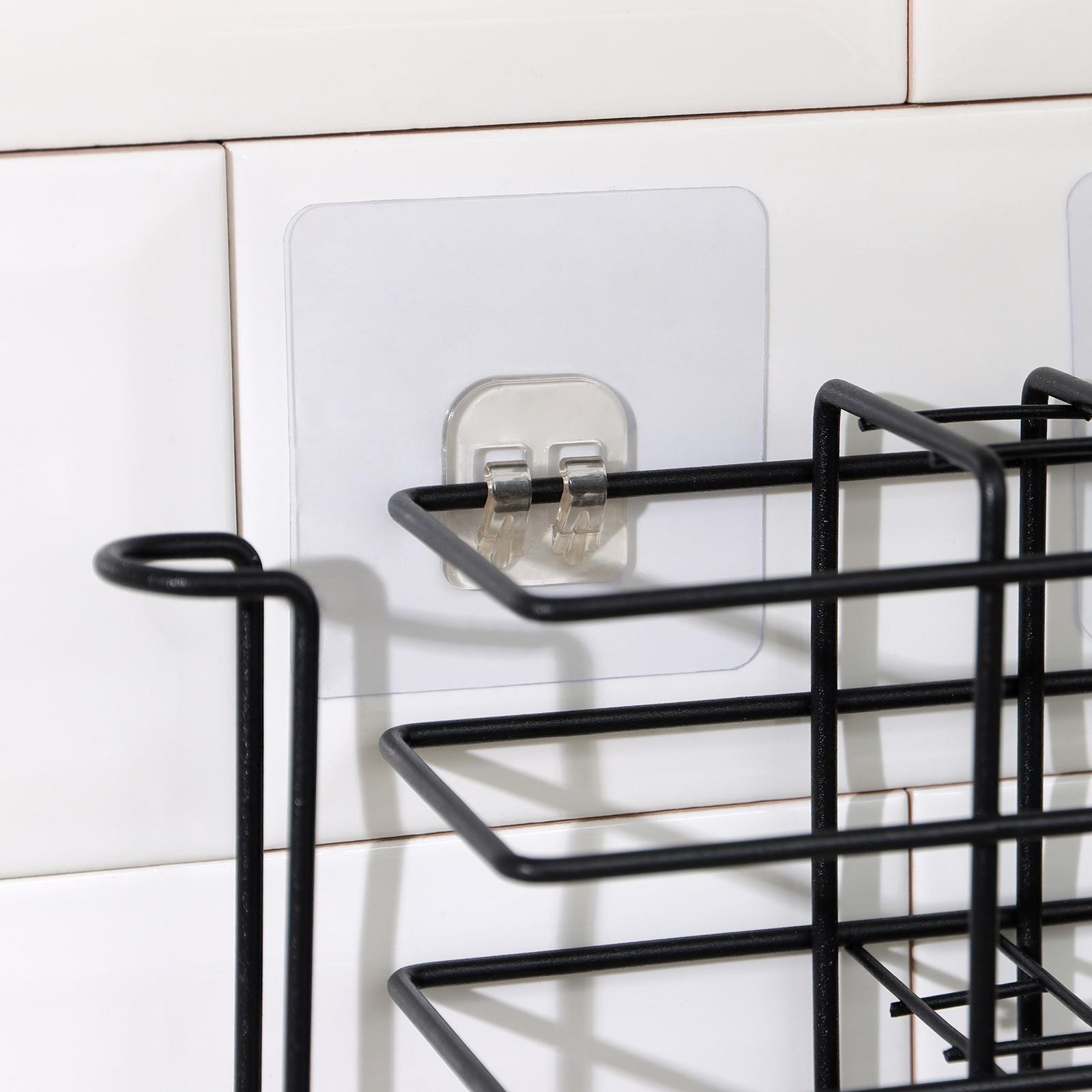 Подставка для столовых приборов Доляна, 26×7×12 см, цвет чёрный