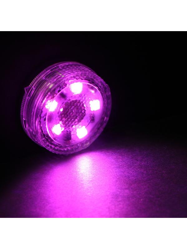 Светильник светодиодный Torso, автомобильный, 5 LED, d 3 см, фиолетовый