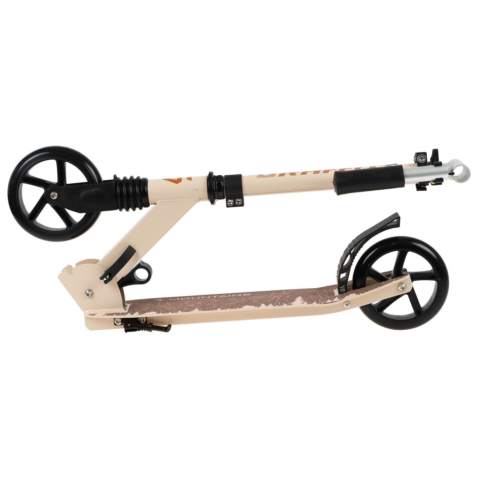 Самокат алюминиевый, складной, колеса PU 145 мм, ABEC 7, амортизатор передний