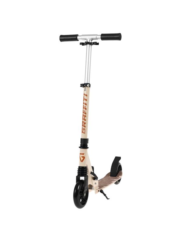 Самокат алюминиевый, складной, колеса PU 145 мм, ABEC 7, амортизатор передний