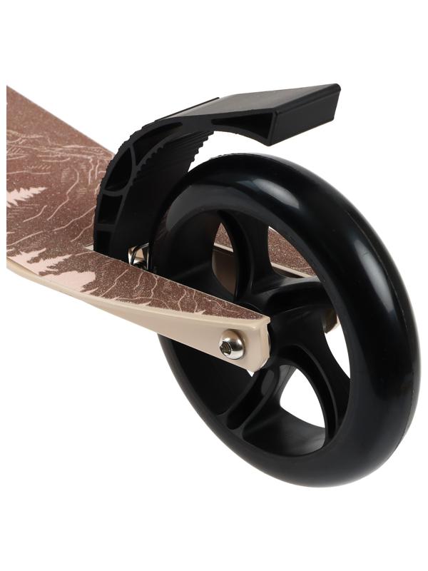 Самокат алюминиевый, складной, колеса PU 145 мм, ABEC 7, амортизатор передний