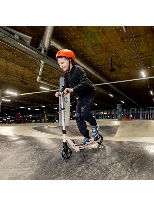 Самокат алюминиевый, складной, колеса PU 145 мм, ABEC 7, амортизатор передний