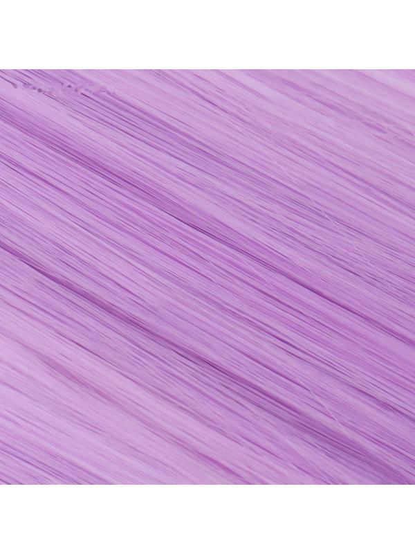 Термоволокно для точечного афронаращивания, 65 см, 100 гр, гладкий волос, цвет светло-сиреневый(#Т3815)