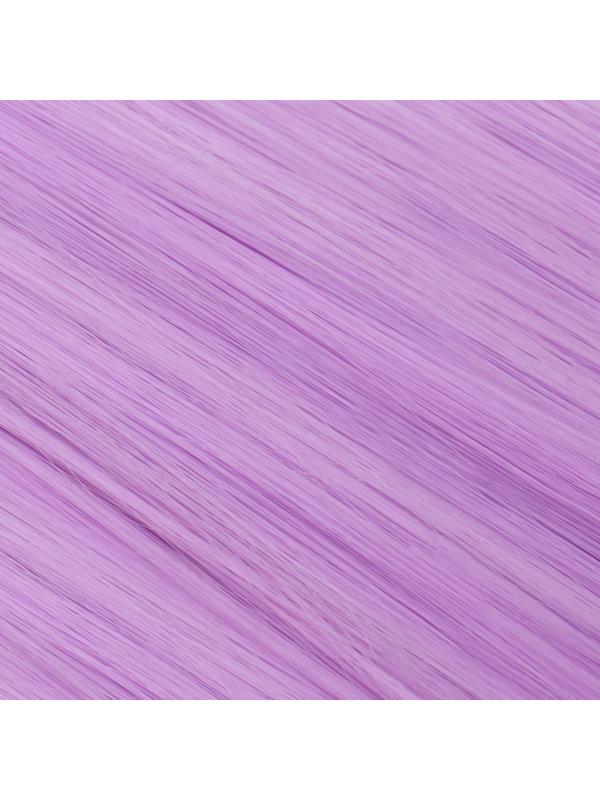 Термоволокно для точечного афронаращивания, 65 см, 100 гр, гладкий волос, цвет светло-фиолетовый(#HKBT3815)