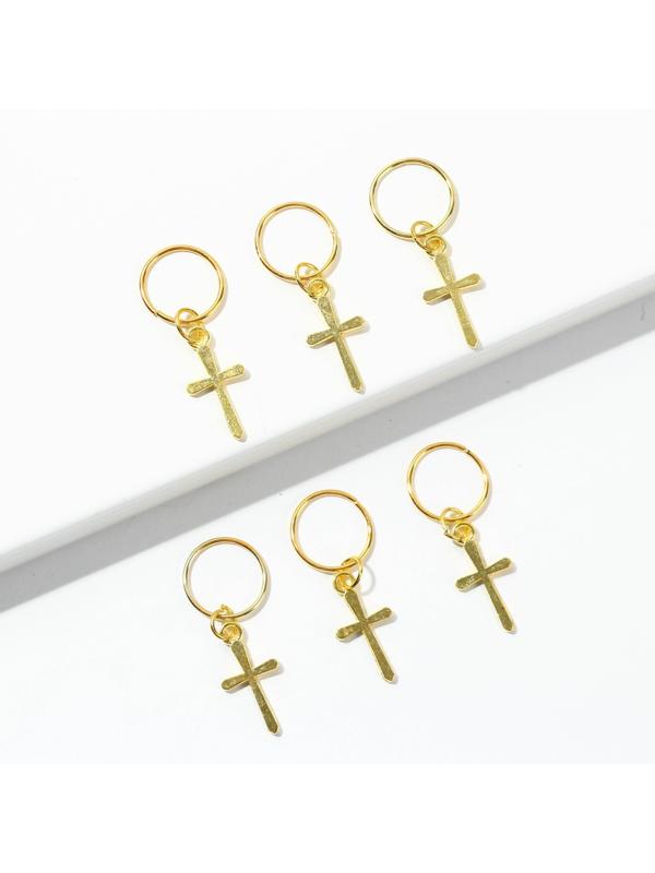 Колечки для волос «Для самой дерзкой», пирсинг, 6 шт.