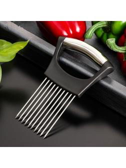 Приспособление для нарезки лука Magistro, нержавеющая сталь, цвет чёрный