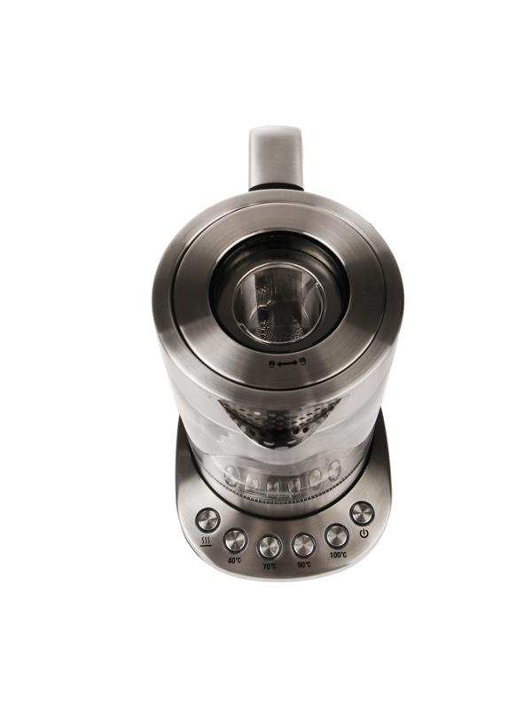 Чайник электрический Windigo LSK-1807, стекло, 1.7 л, 2200 Вт, регулировка t°