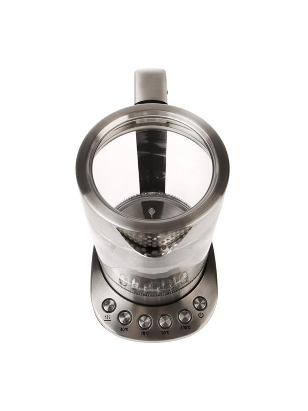 Чайник электрический Windigo LSK-1807, стекло, 1.7 л, 2200 Вт, регулировка t°