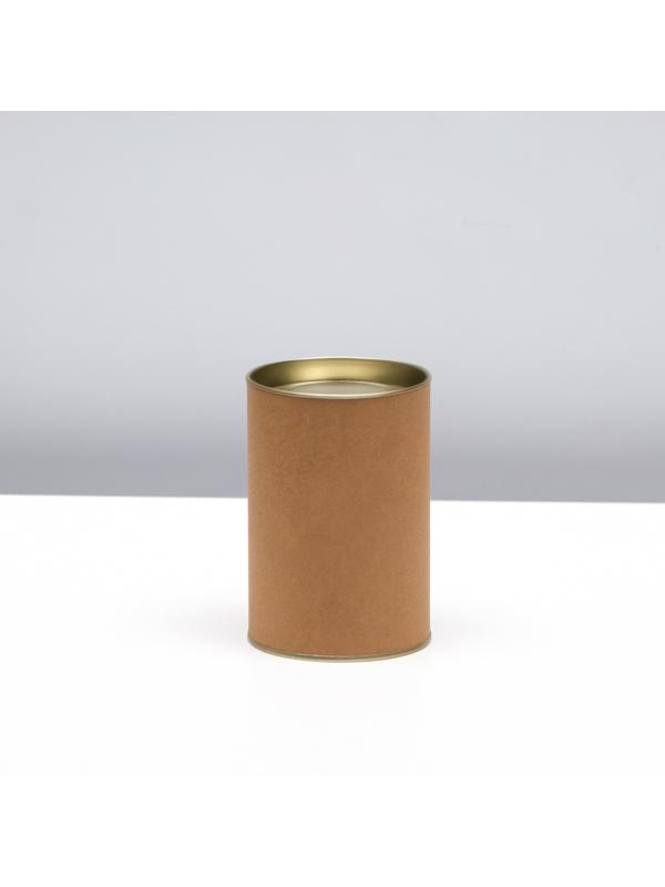 Тубус 73х110 мм (90 мм внутренняя высота), картон, металлическая крышка