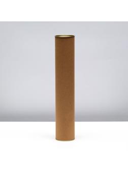 Тубус 63х350 мм (330 мм внутр. высота), под футболку, картон, металлическая крышка