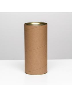 Тубус 120х260 мм (240 мм внутр. высота), картон, металлическая крышка